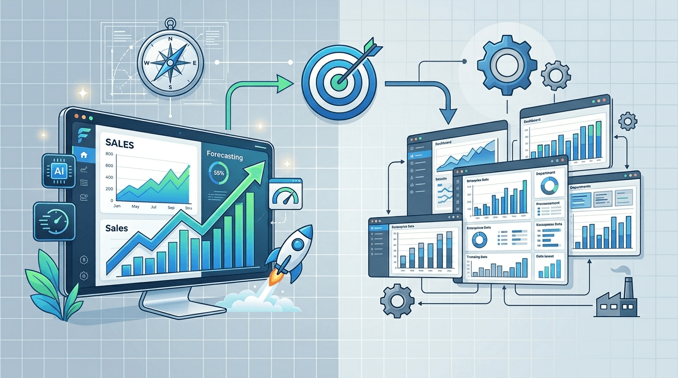 Forcassist vs Enterprise Forecasting Suites: A Strategic Comparison for Growing Businesses